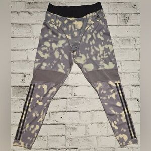 Adidas Womens Tie Dye Performance Leggings High Rise - Size Large